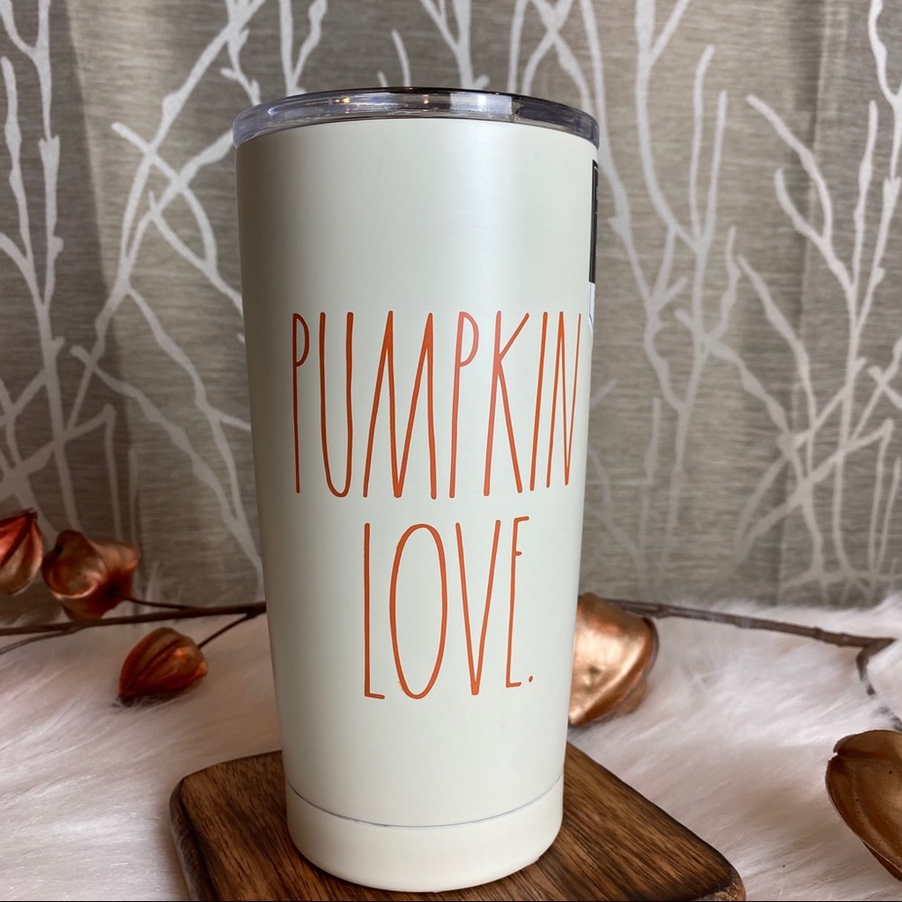 RAE DUNN PUMPKIN LOVE TUMBLER MUG NEW 2020 RD HTF